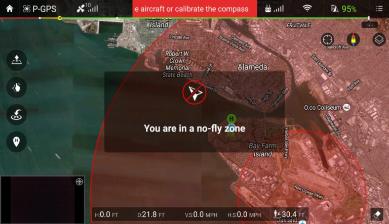 NFZ (Zonas de no vuelo de drones)