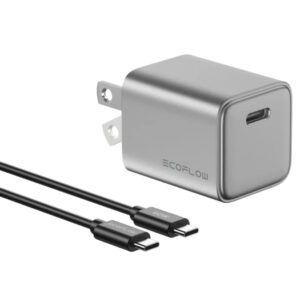 Cargador EcoFlow RAPID GaN de 30 W con cable de 60 W