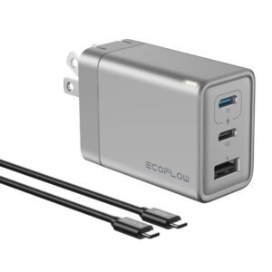 Cargador EcoFlow RAPID GaN de 65 W con cable de 60 W