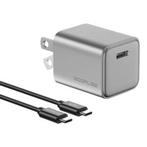 Cargador EcoFlow RAPID GaN de 20 W con cable de 60 W